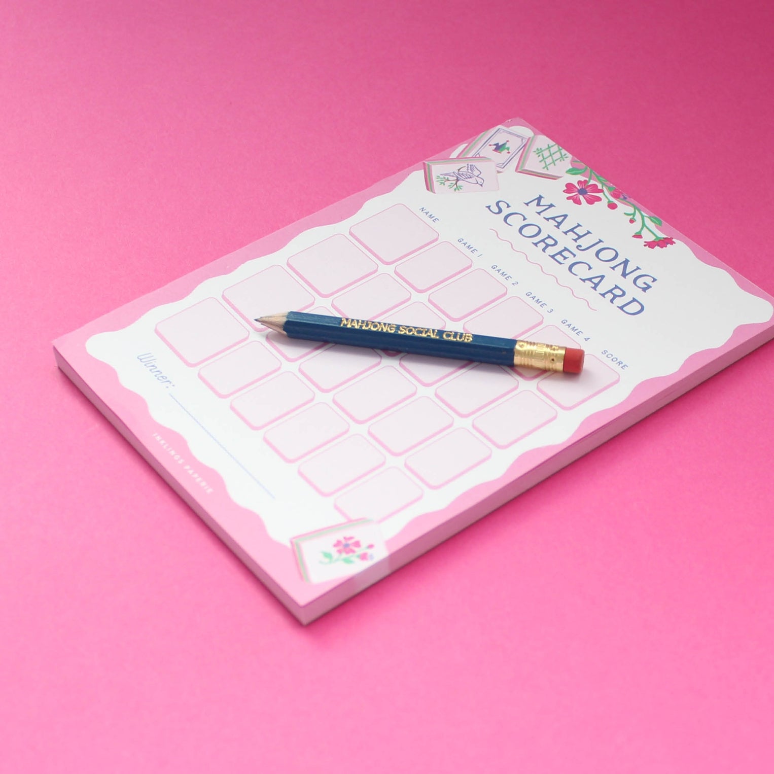 Mahjong Score Card