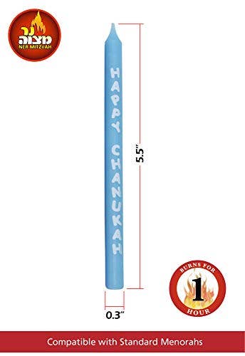 Happy Chanukah Multi Color Candles