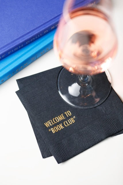 Welcome To The Book Club Napkins