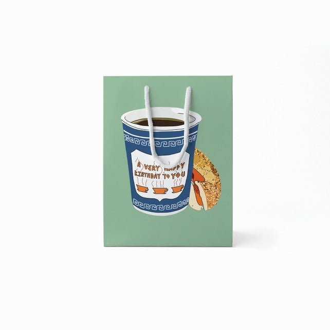 Coffee Bagel Gift Bag