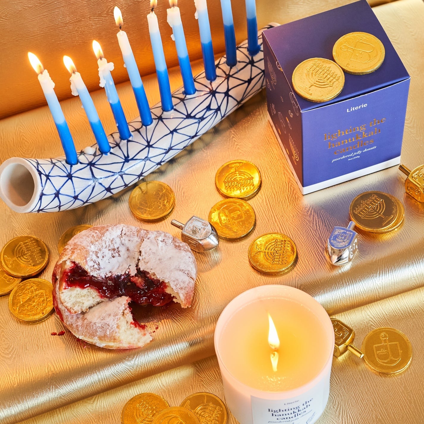 Lighting The Hanukkah Candle