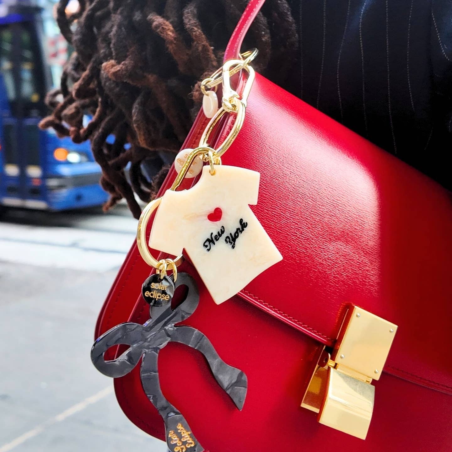 New York Tshirt Bag Charm