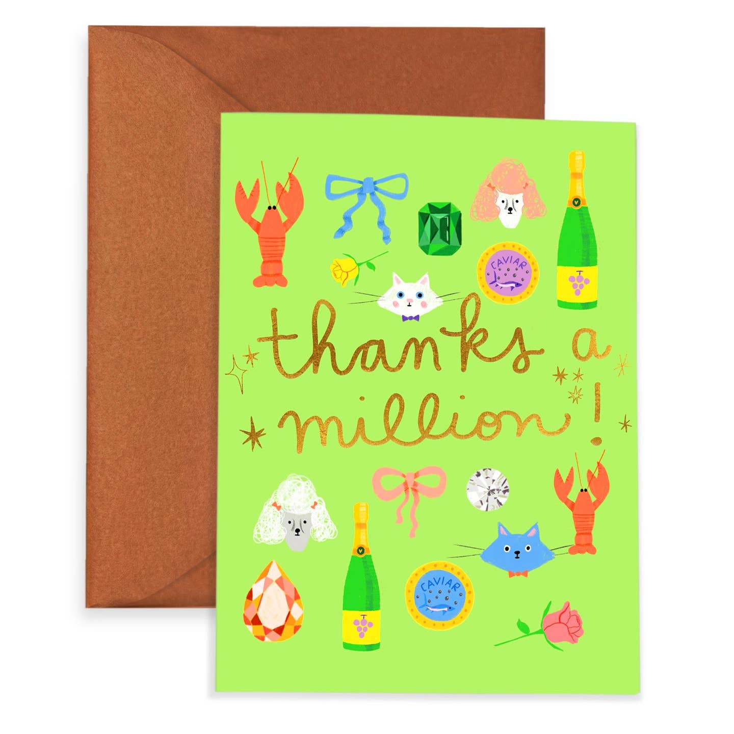 Thanks A Million Cards Set Green