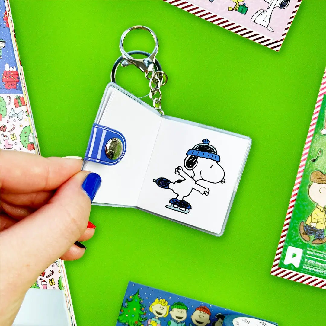 Snoopy Sticker Book Keychain