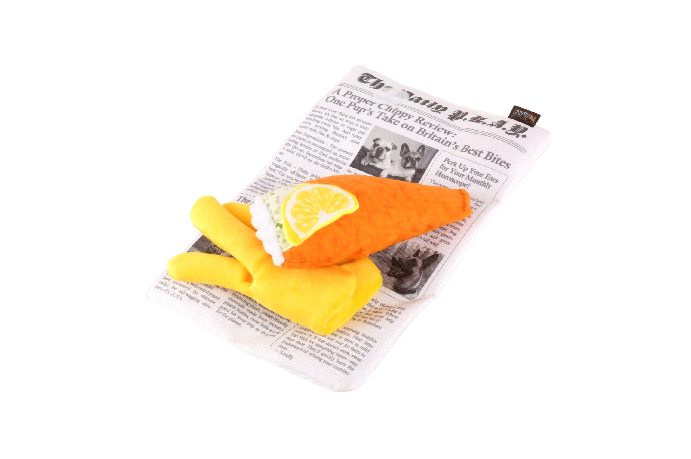 Fish And Chips Dog Toy