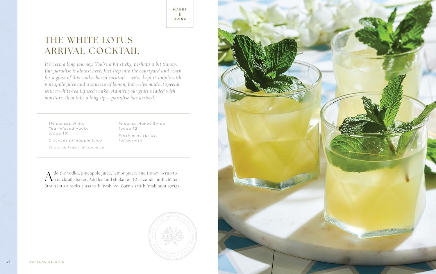 The White Lotus Cocktail Book