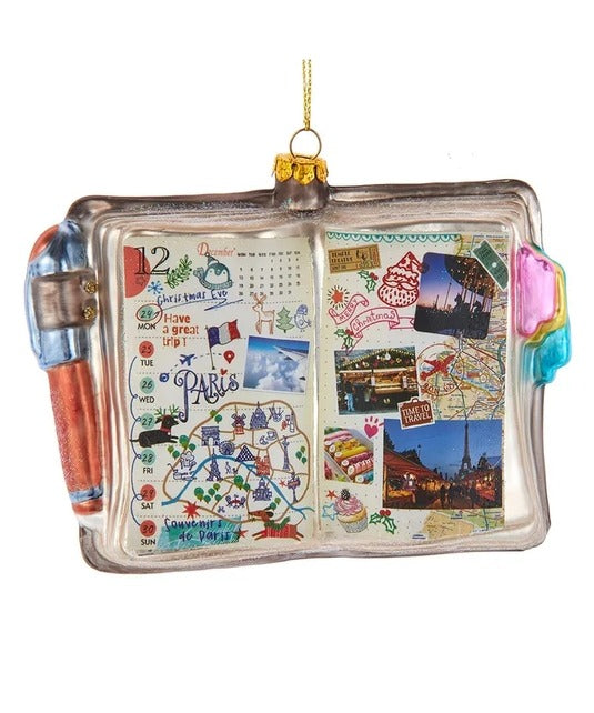 Travel Diary Ornament