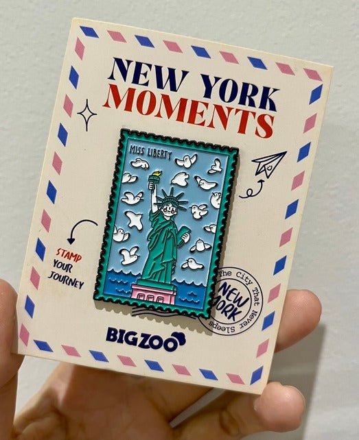 Statue Of Liberty Stamp Pin