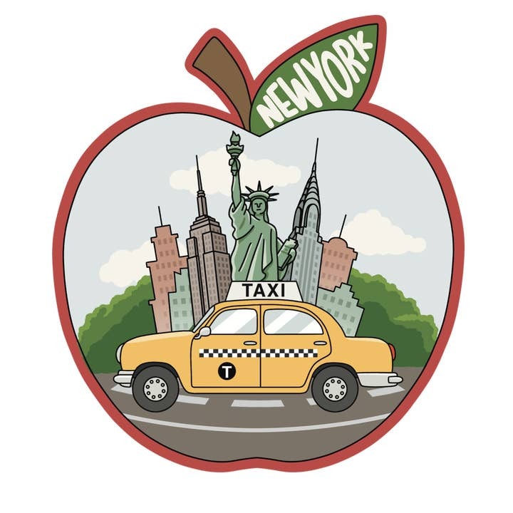 New York Taxi Magnet