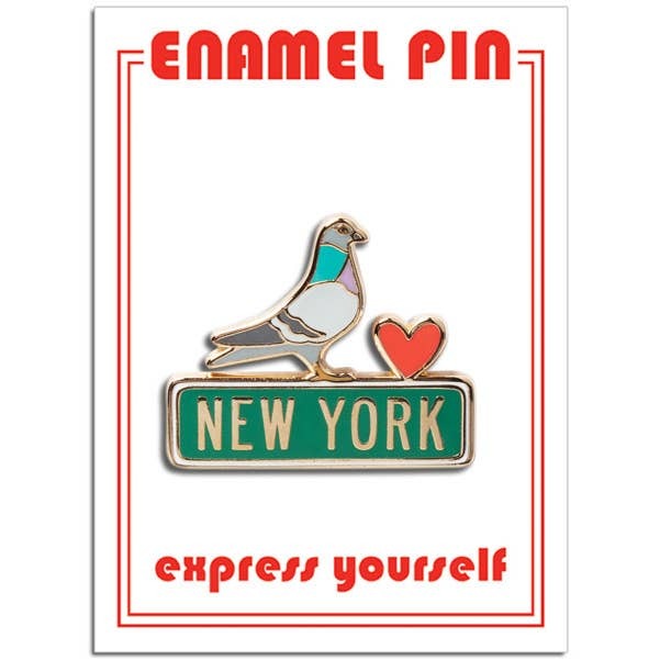 New York Pigeon Pin