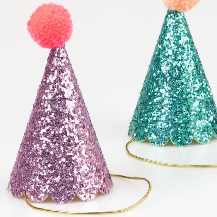 Glitter Mini Party Hats
