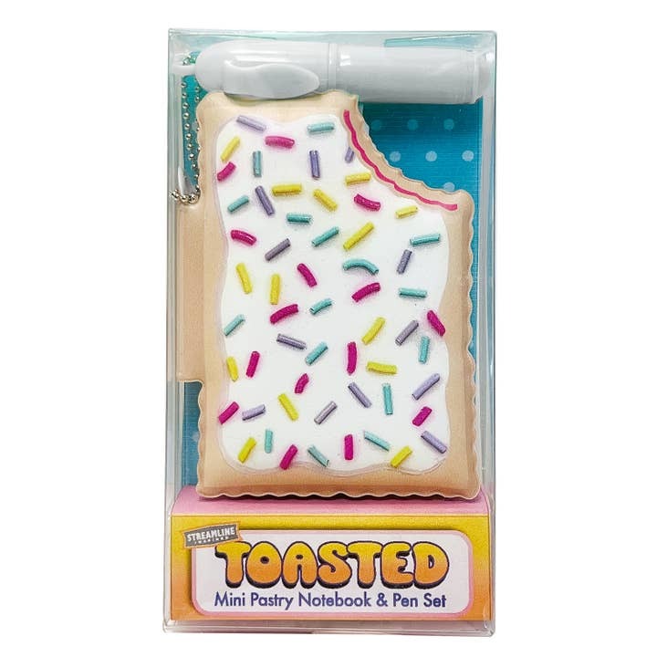Toastie Pastry Mini Notebook Pen Set