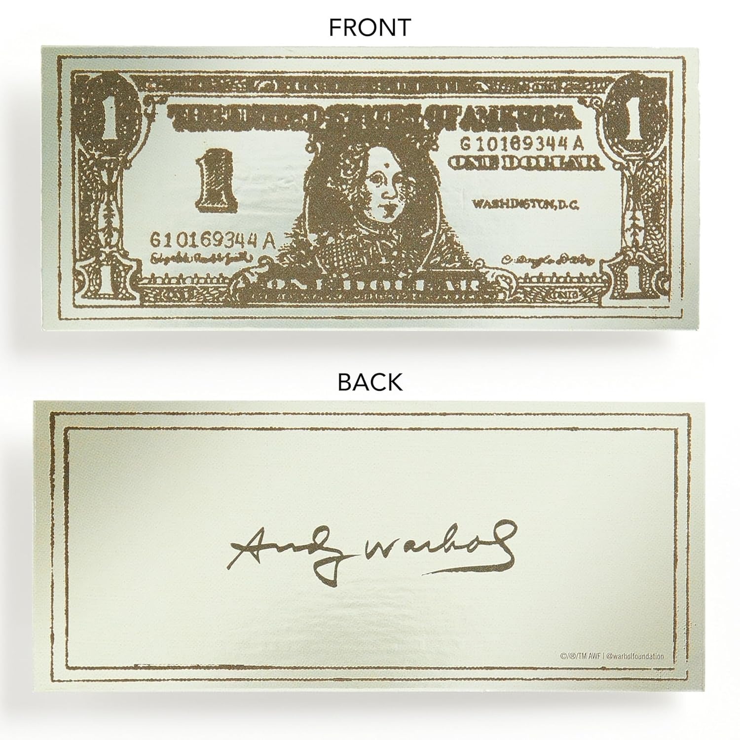 Andy Warhol Dollar Bookmark