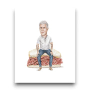 Anthony Bourdain On Sandwich Print