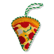Pizza Needlepoint Ornament