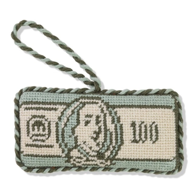 Money Needlepoint Ornament