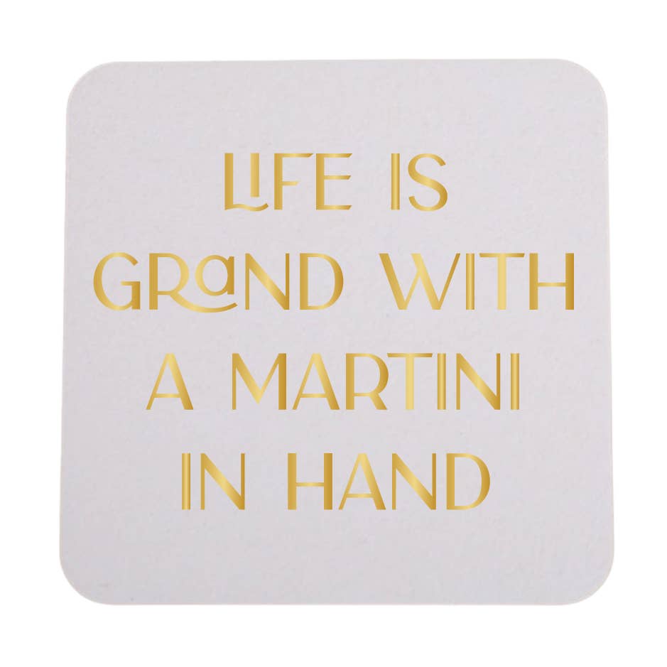 Life Is Grand Coaster Set