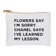Flowers Say I'm Sorry Zip Pouch Small