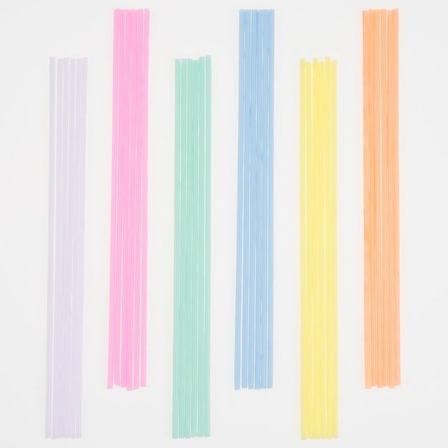 Skinny Rainbow Candles