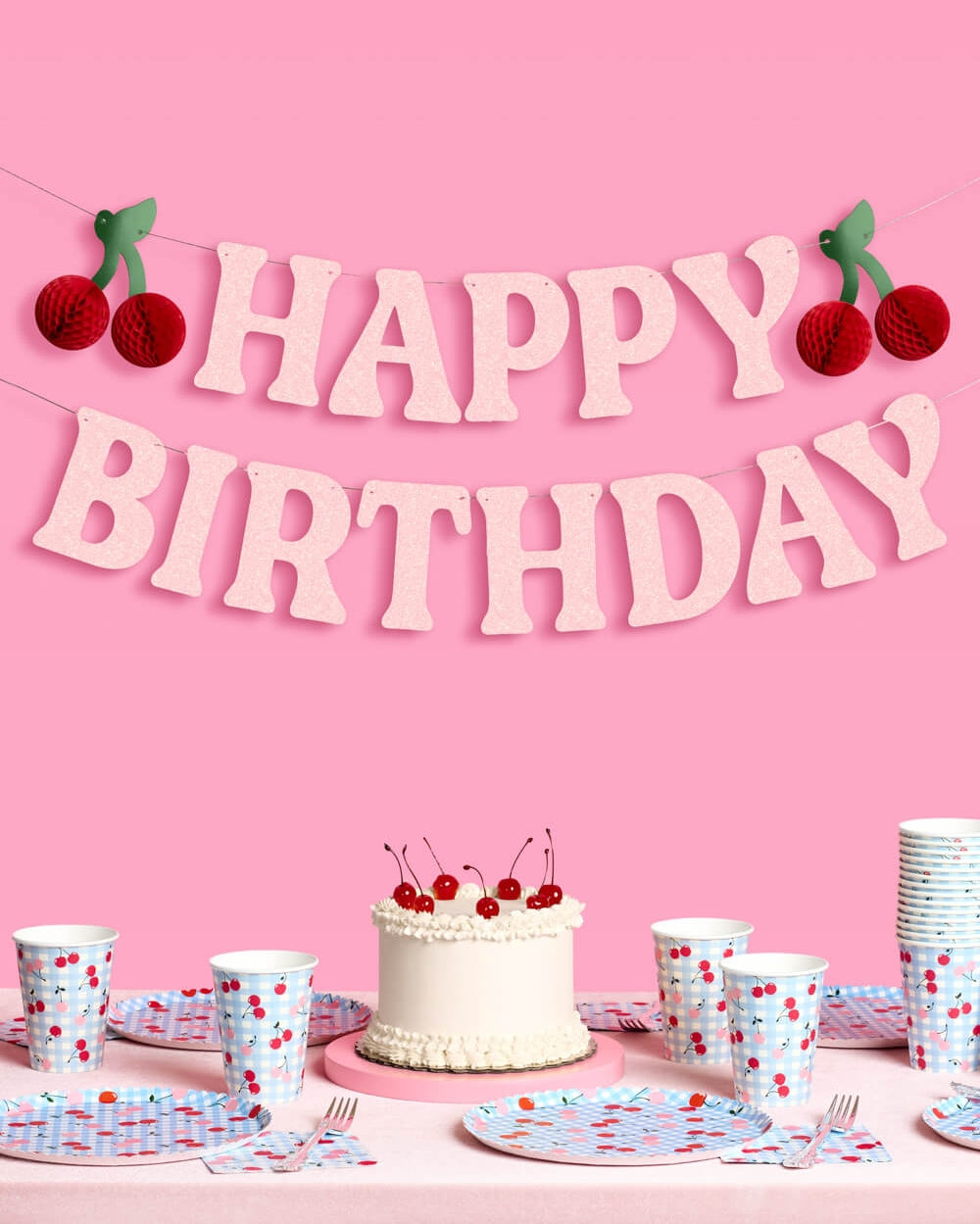 Happy Birthday Cherry Banner