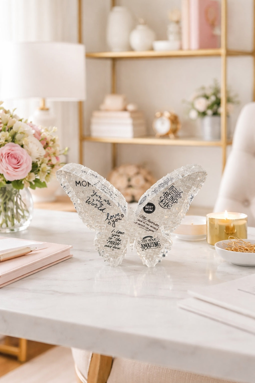 Mom Butterfly Desk Weight