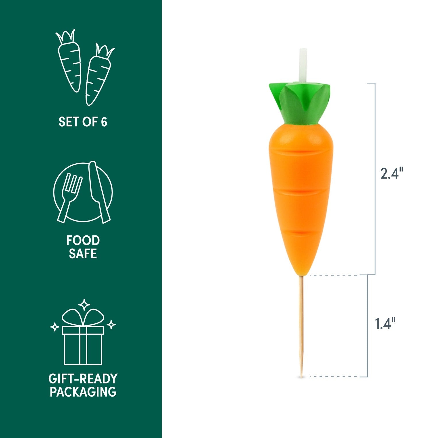 Carrot Birthday Candles