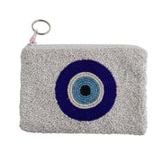 Evil Eye Beaded Coin Purse
