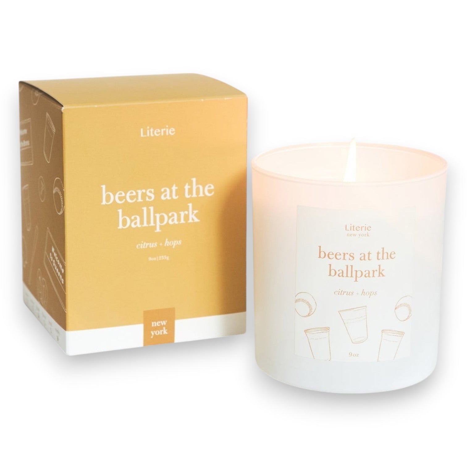 Beers At The Ballpark Candle