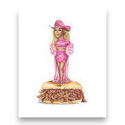 Beyonce On Sandwich Print