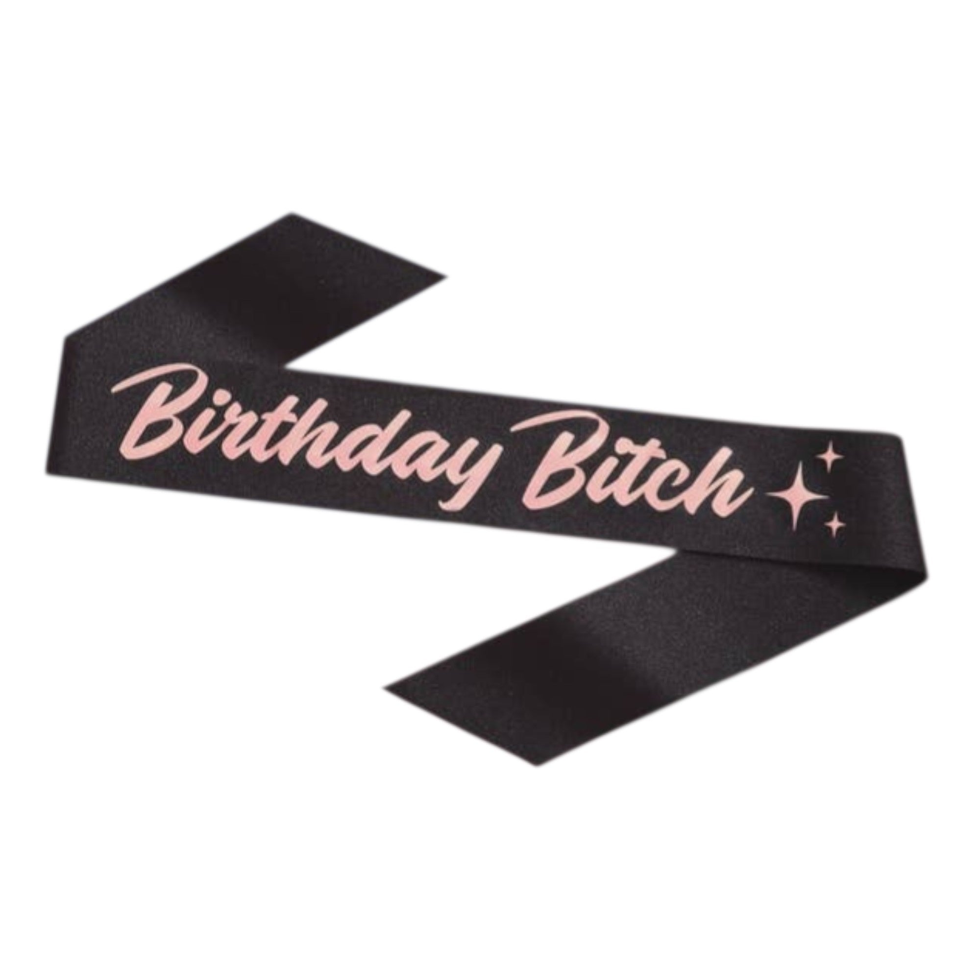 Birthday B Black Sash