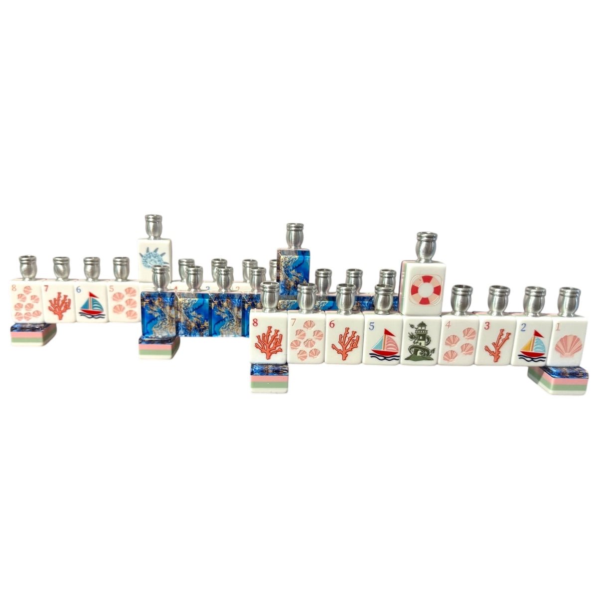 Mahjong Menorah Coastal Lapis Acryclic