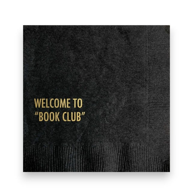Welcome To The Book Club Napkins