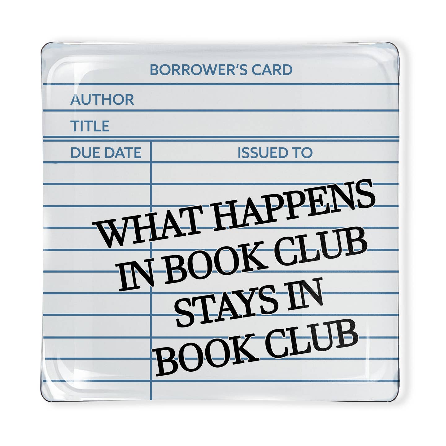 Book Club Glass Tray