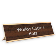 World's Coolest Boss Nameplate