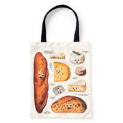 Cheese and Bread Canvas Tote