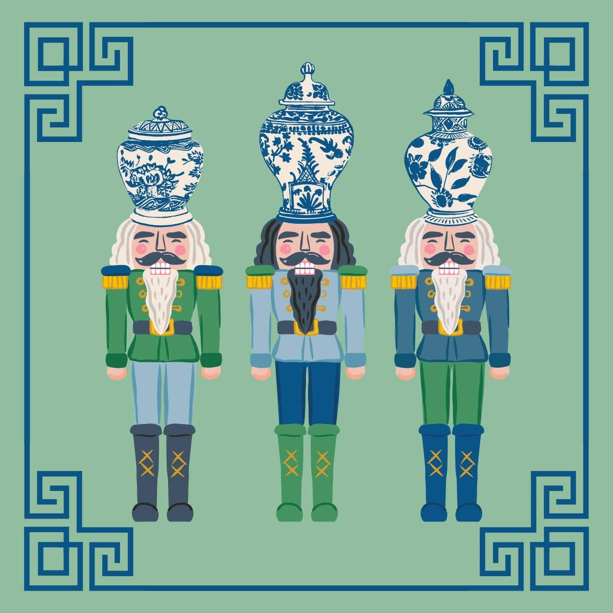 Ginger Jar Nutcracker Napkins