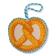 Pretzel Needelpoint Ornament