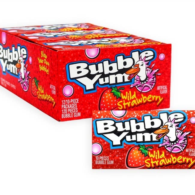 Bubble Yum Wild Strawberry