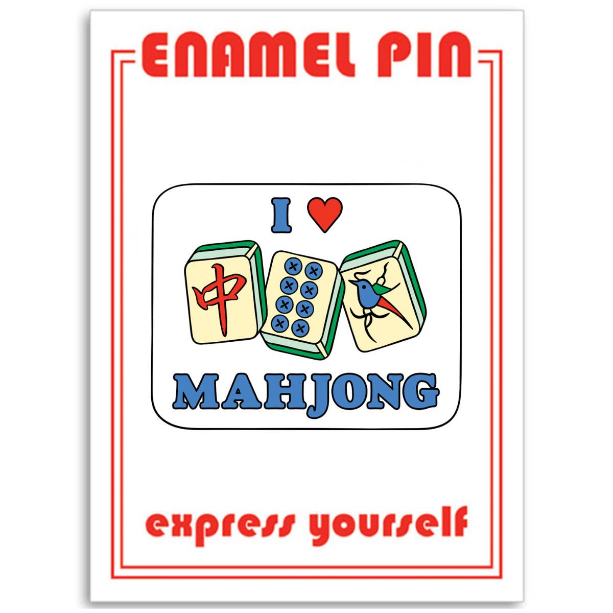 I Love Mahjong Pin