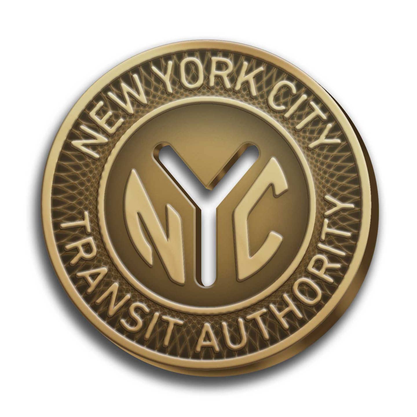 NYC Subway Token Pin