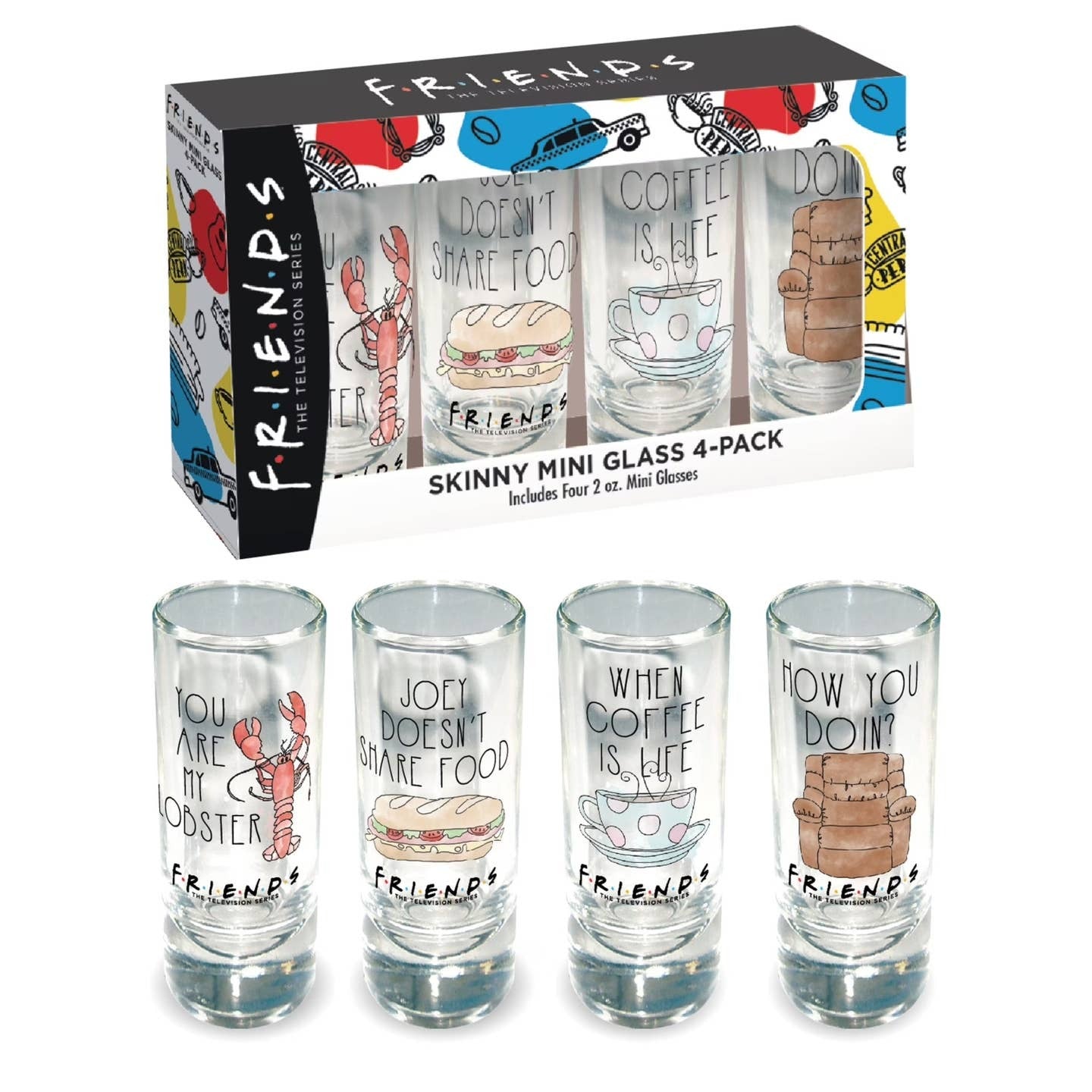 Friends Shot Glasses Set