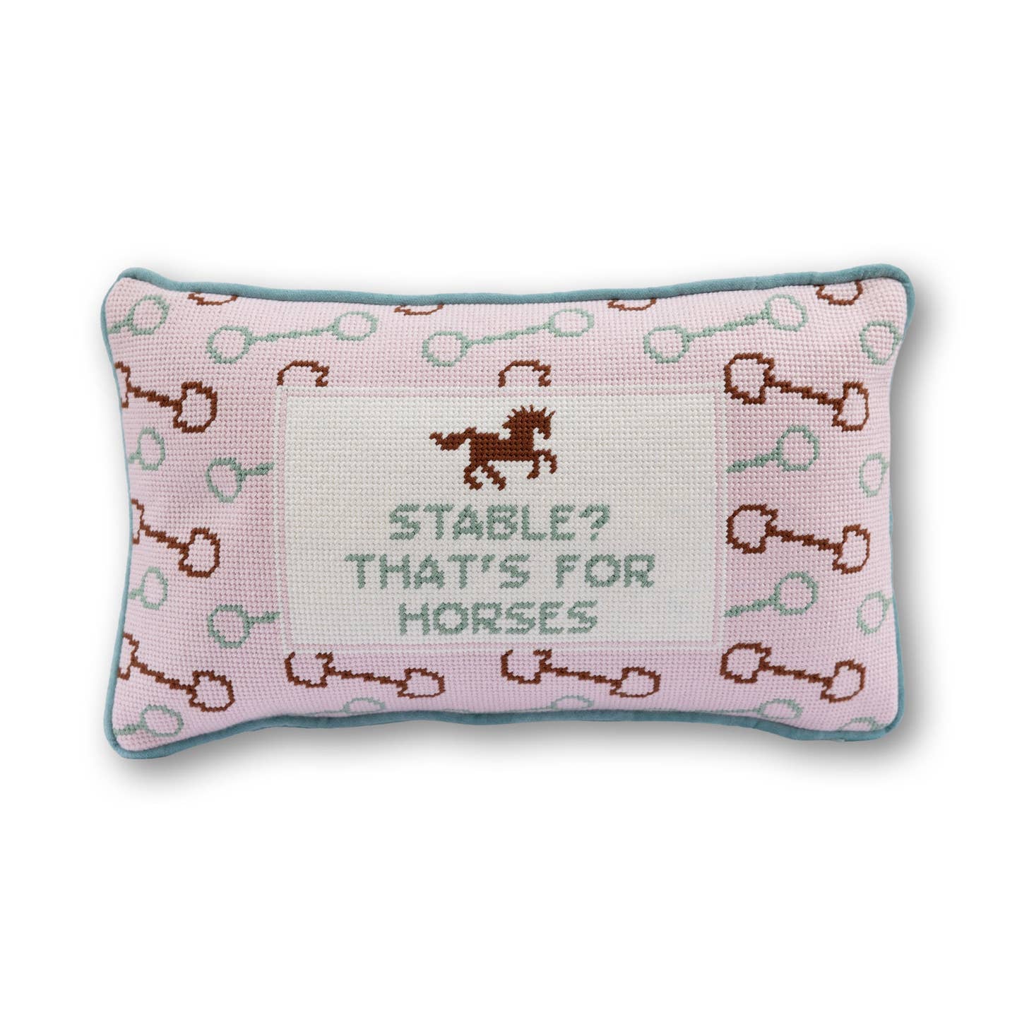 Stable Needlepoint Pillow