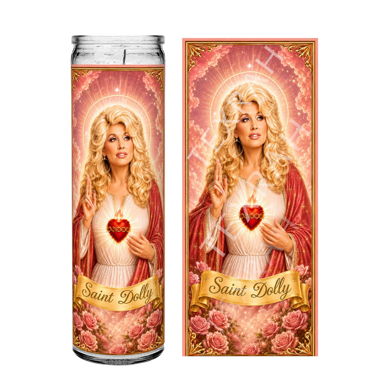 Saint Dolly Prayer Candle