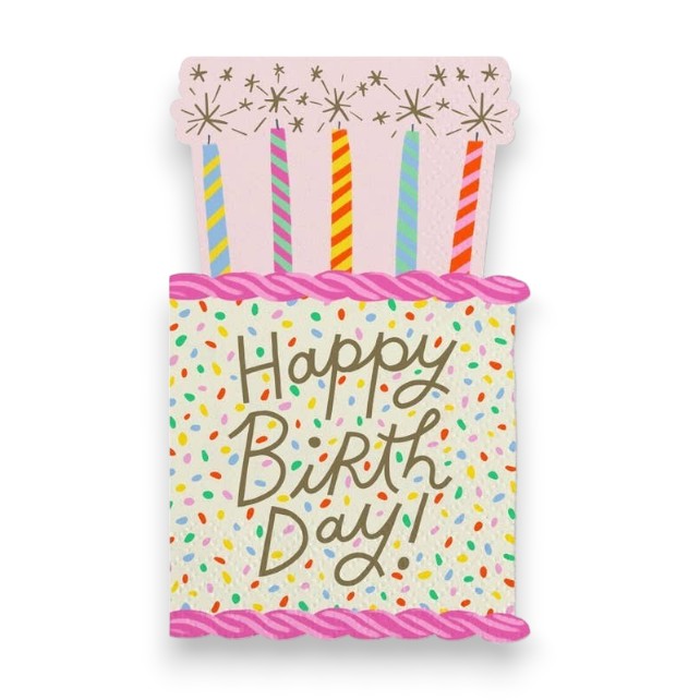 Happy Birthday Cake Napkins