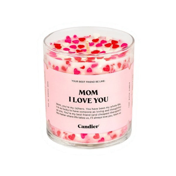 Mom I Love You Candle