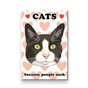 Cats Because People Suck Magnet