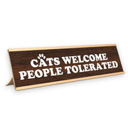 Cats Welcome Nameplate