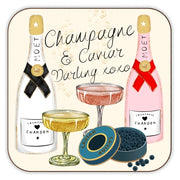 Champagne And Caviar Coaster
