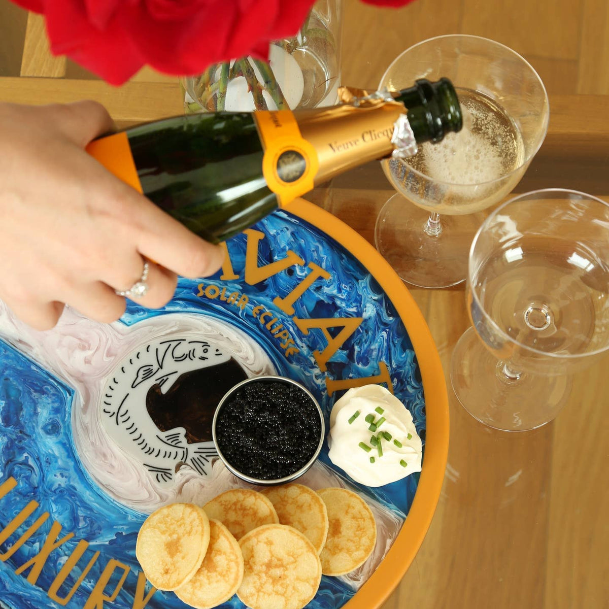 Caviar Cheese Board