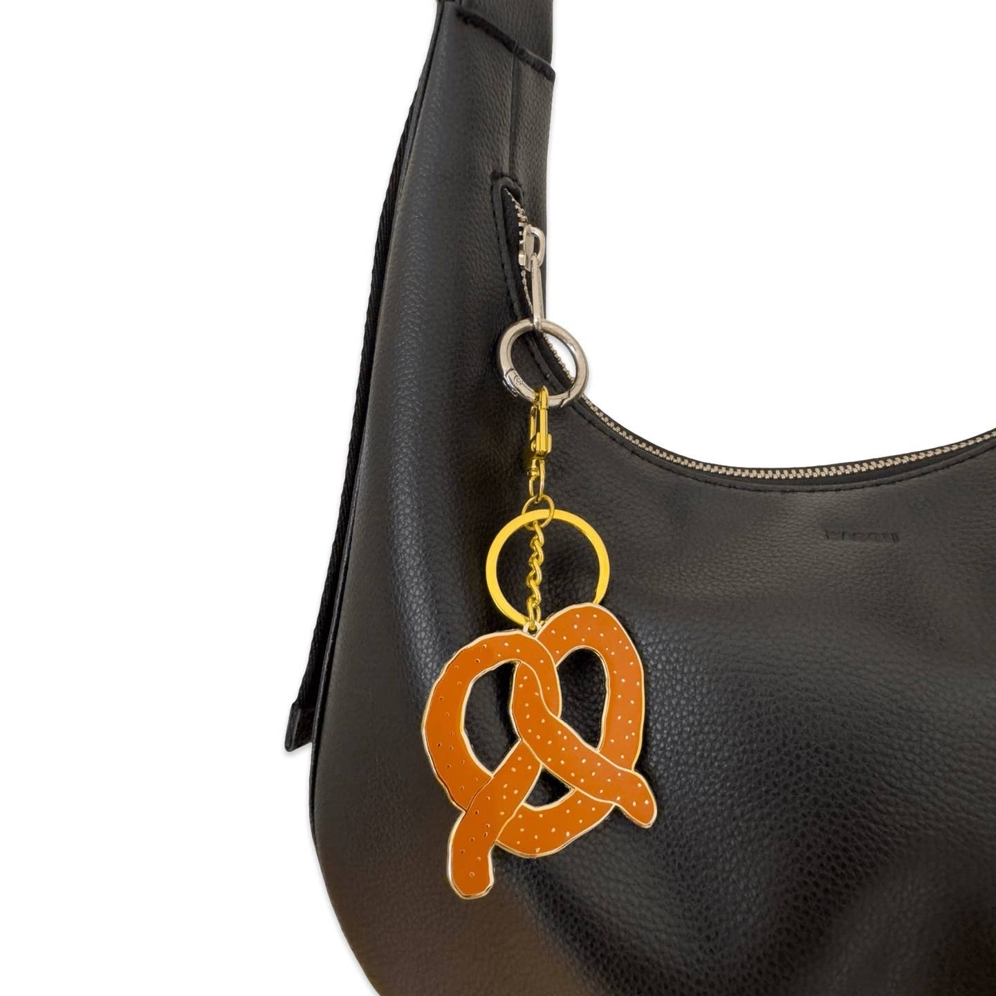 Pretzel Enamel Keychain